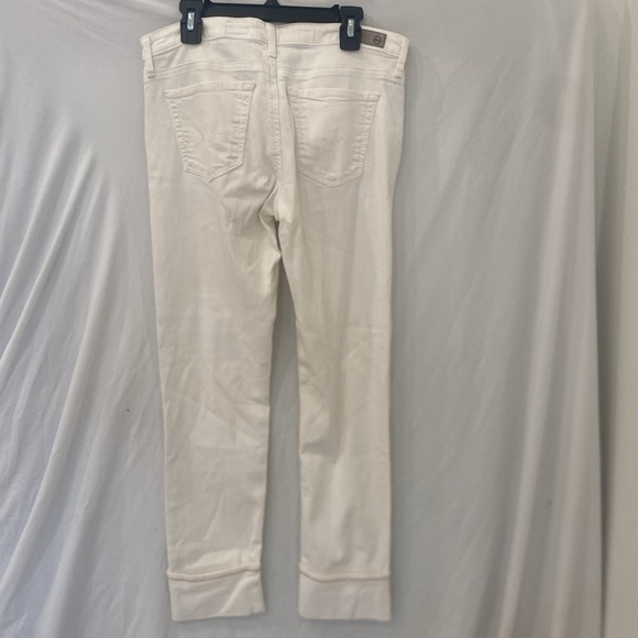 AG Adriano Goldschmied Straight cuffed White Denim size 28 - Picture 7 of 9